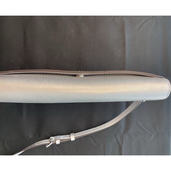 Michael Kors Jet Set Leather Clutch & Wallet. Silver. Set of 2. New No Tags. - Picture 6 of 12